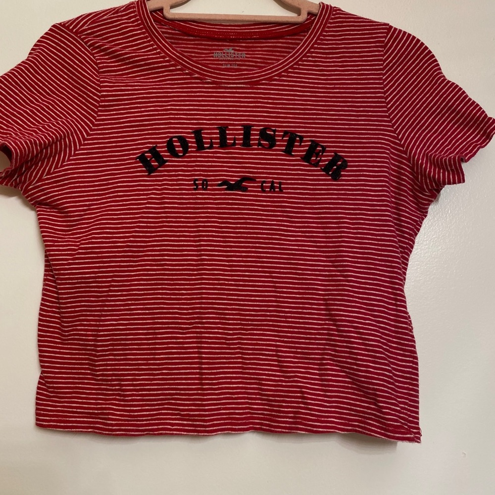 Red and White Tee (CROPPED)